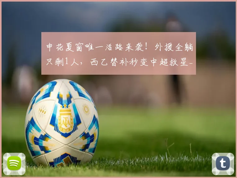 申花夏窗唯一活路来袭!外援全躺只剩1人,西乙替补秒变中超救星_阿苏埃_赛季_盖伊